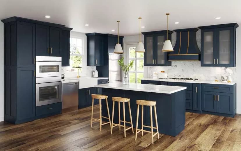 Blue Kitchen Cabinets